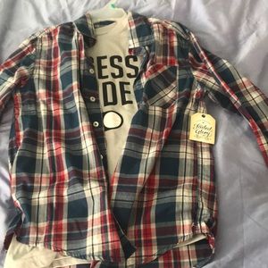 Shirt with long sleeve